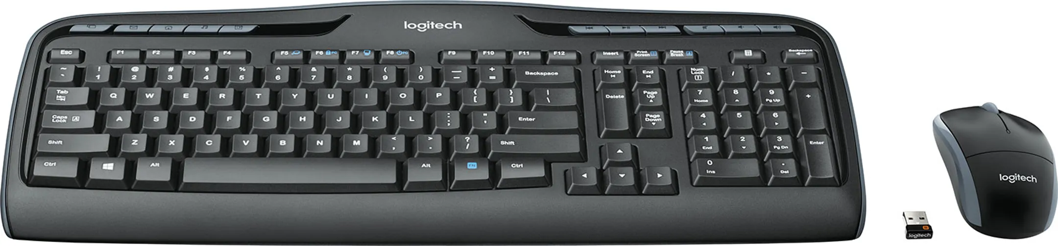 Clavier + Souris MK330 - Sans fil - AZERTY (BE) - Noir