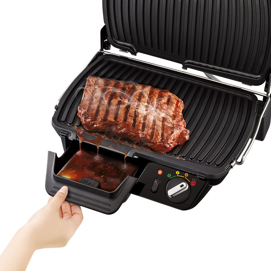 Tefal SuperGrill 3-en-1 XL GC520DE0 – Gril Contact, Barbecue & Four 2200W, Surface XXL Pour 8 Personnes