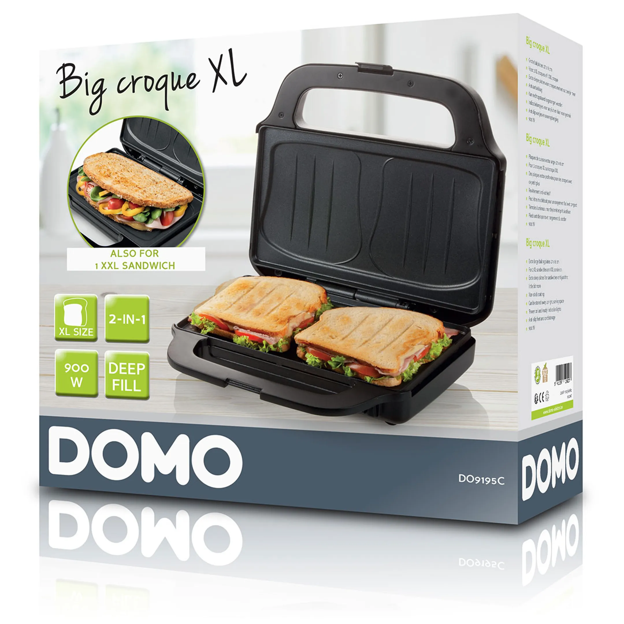 DOMO Croque monsieur DO9195C image