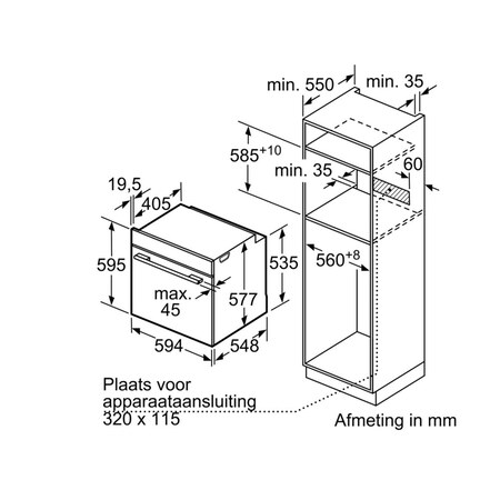 Siemens Four encastrable HB676GBS1 activeClean