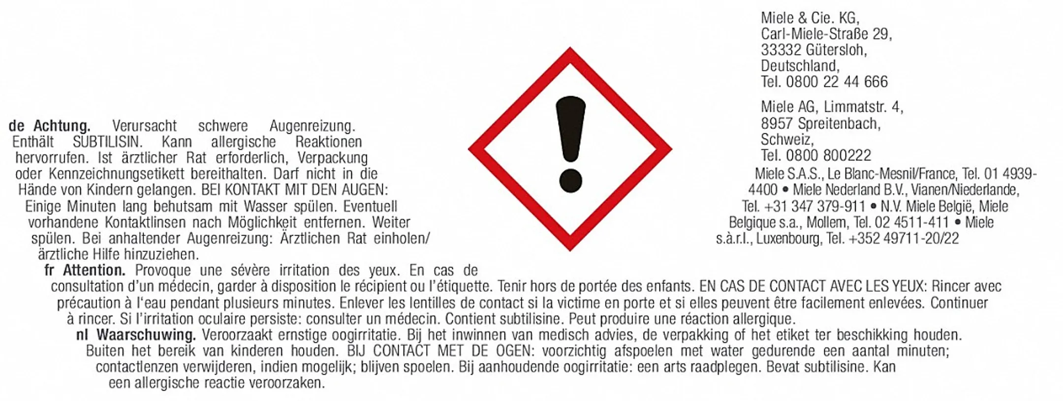 Miele Détergent PowerDisk all in 1 - GS CL 4001 P image