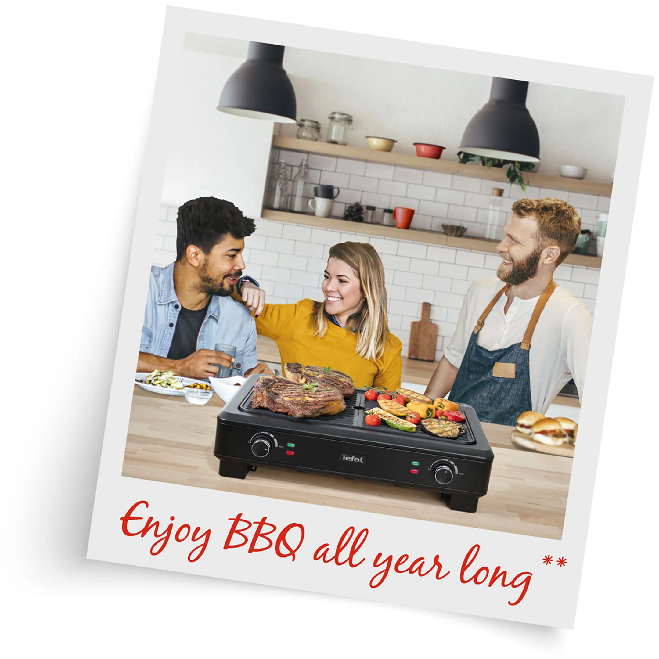 Tefal Plancha Smoke Less Grill TG900812 image