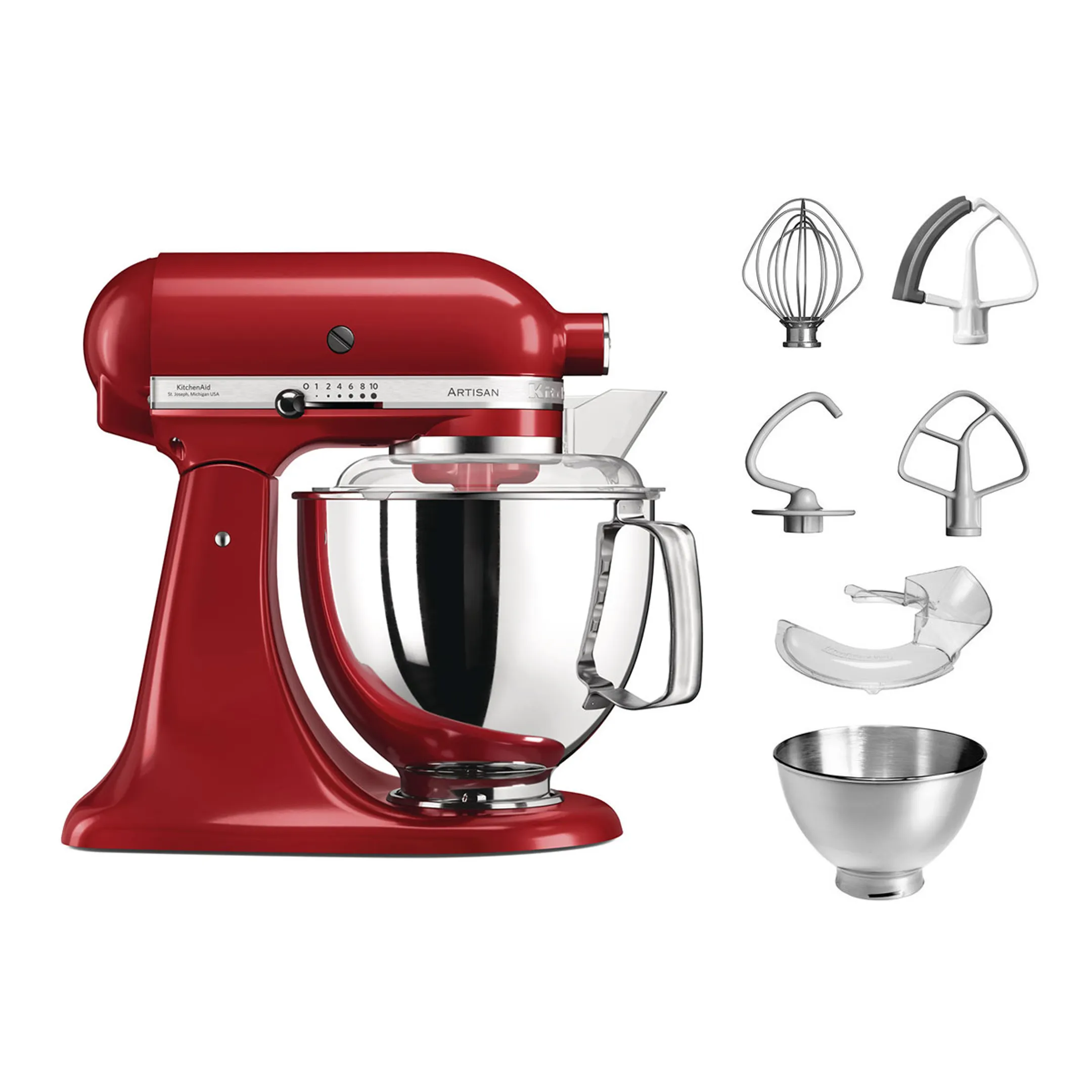Robot de cuisine Artisan 5KSM175PSEER - 4,8 L - Rouge empire