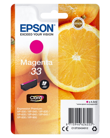 Epson Cartouches d'encre 33 Magenta C13T33434012