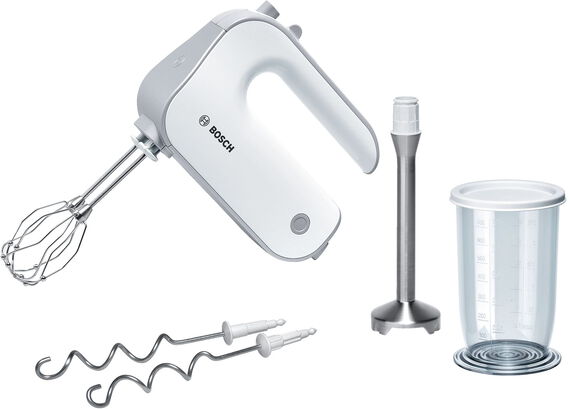 Bosch Set mixeur à main MFQ4070 Blanc / Silver