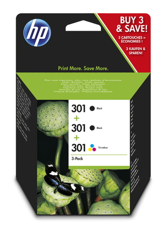 HP 2x 301 Noir + 310 Couleur - Cartouche d'encre