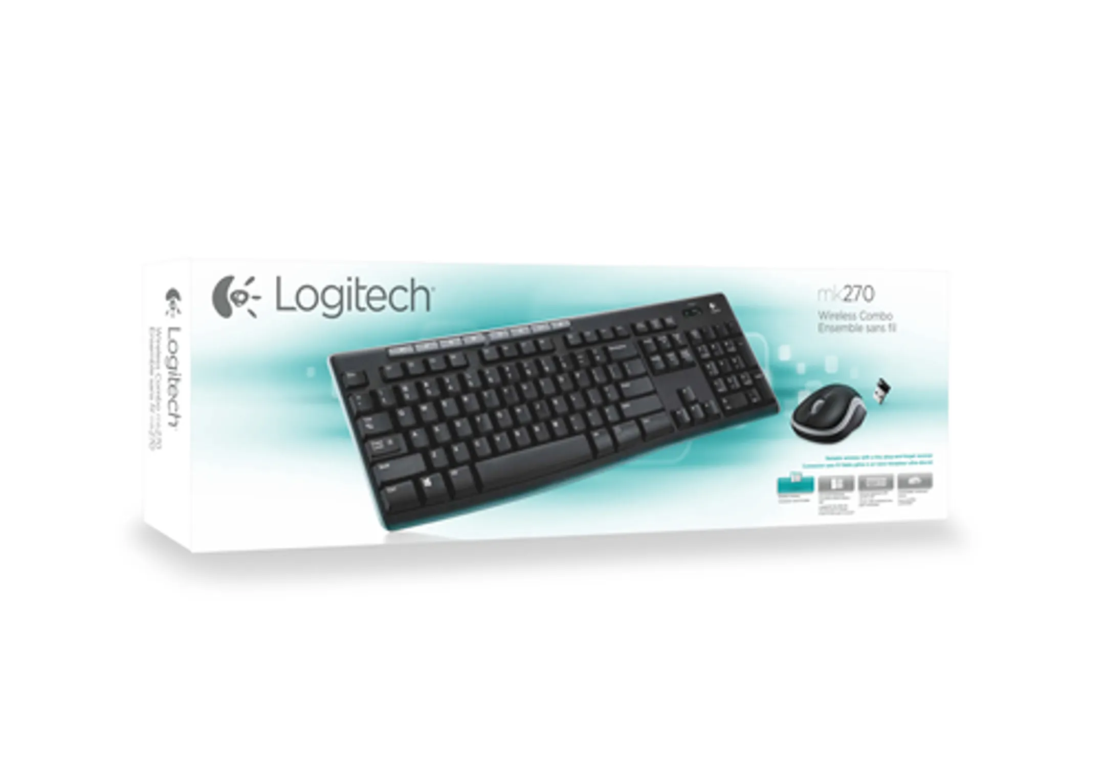 Logitech Clavier + Souris - Sans Fil - MK270 - QWERTZ (SF) - Noir image