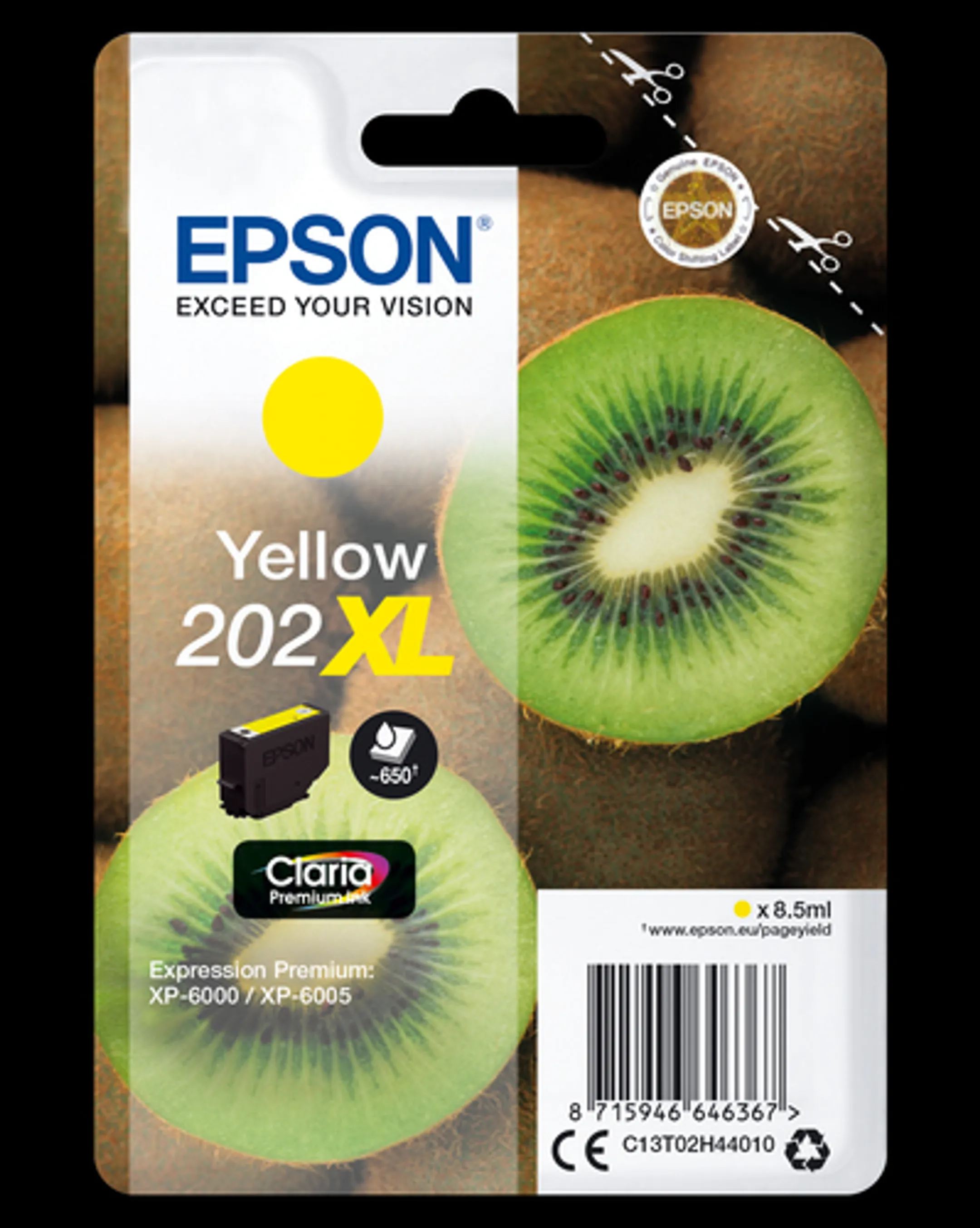 Epson Cartouches d'encre Kiwi 202XL Jaune image