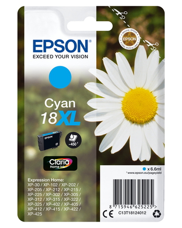 Epson 18XL Cyan - Cartouche d'encre