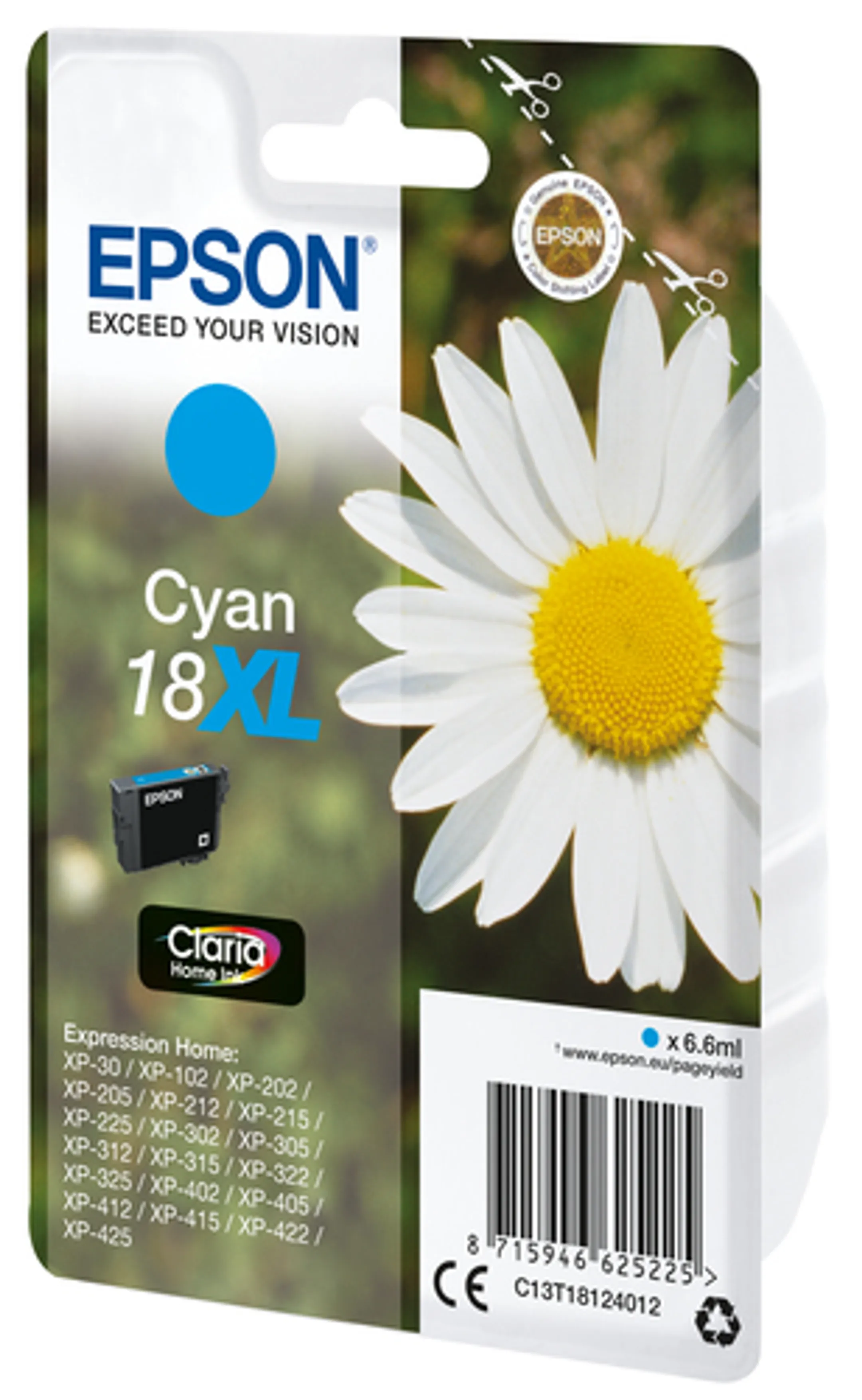 Epson 18XL Cyan - Ink cartridge image