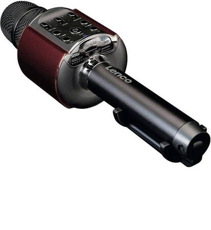 Lenco Microphone Enceinte Bluetooth Karaoké BMC-090 Noir