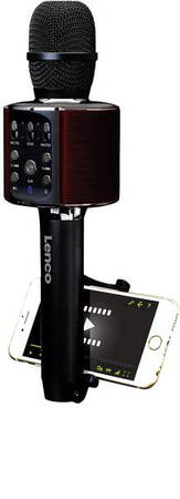 Lenco Microphone Enceinte Bluetooth Karaoké BMC-090 Noir