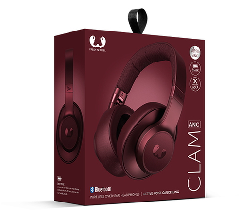 FRESH NREBEL Casque Clam ANC Rouge