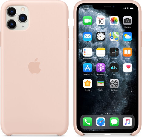 Apple Coque en silicone pour iPhone 11 Pro Max Rose des sables - MWYY2ZM/A