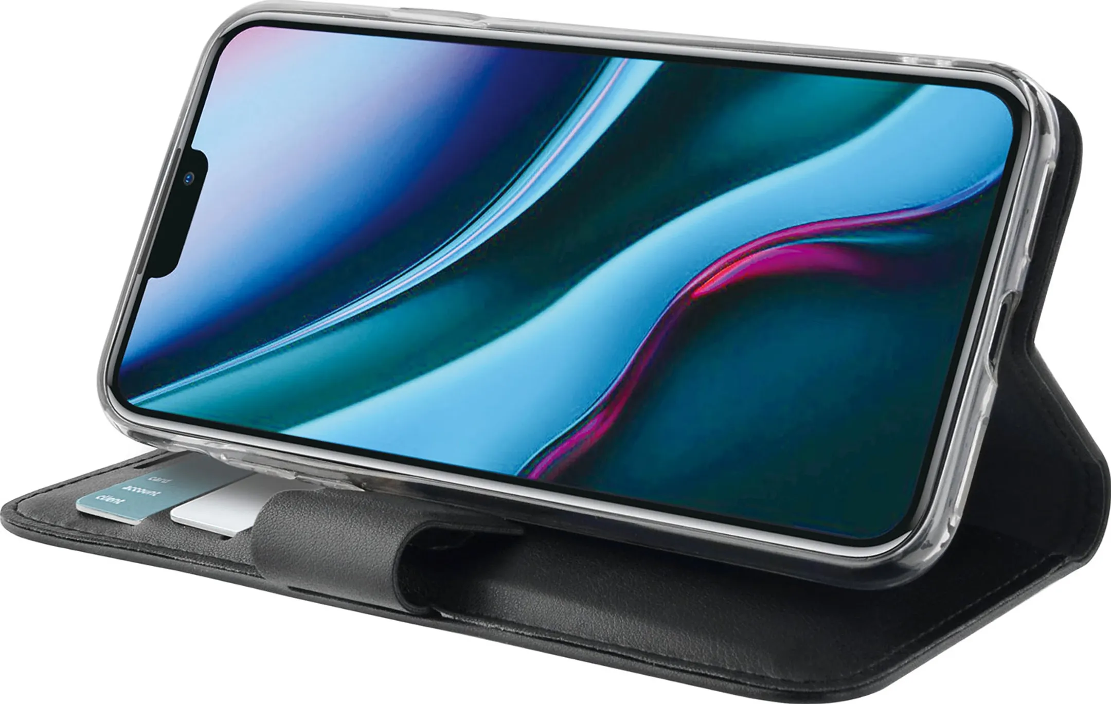 Azuri Étui portefeuille pour iPhone 11 Pro - Noir image
