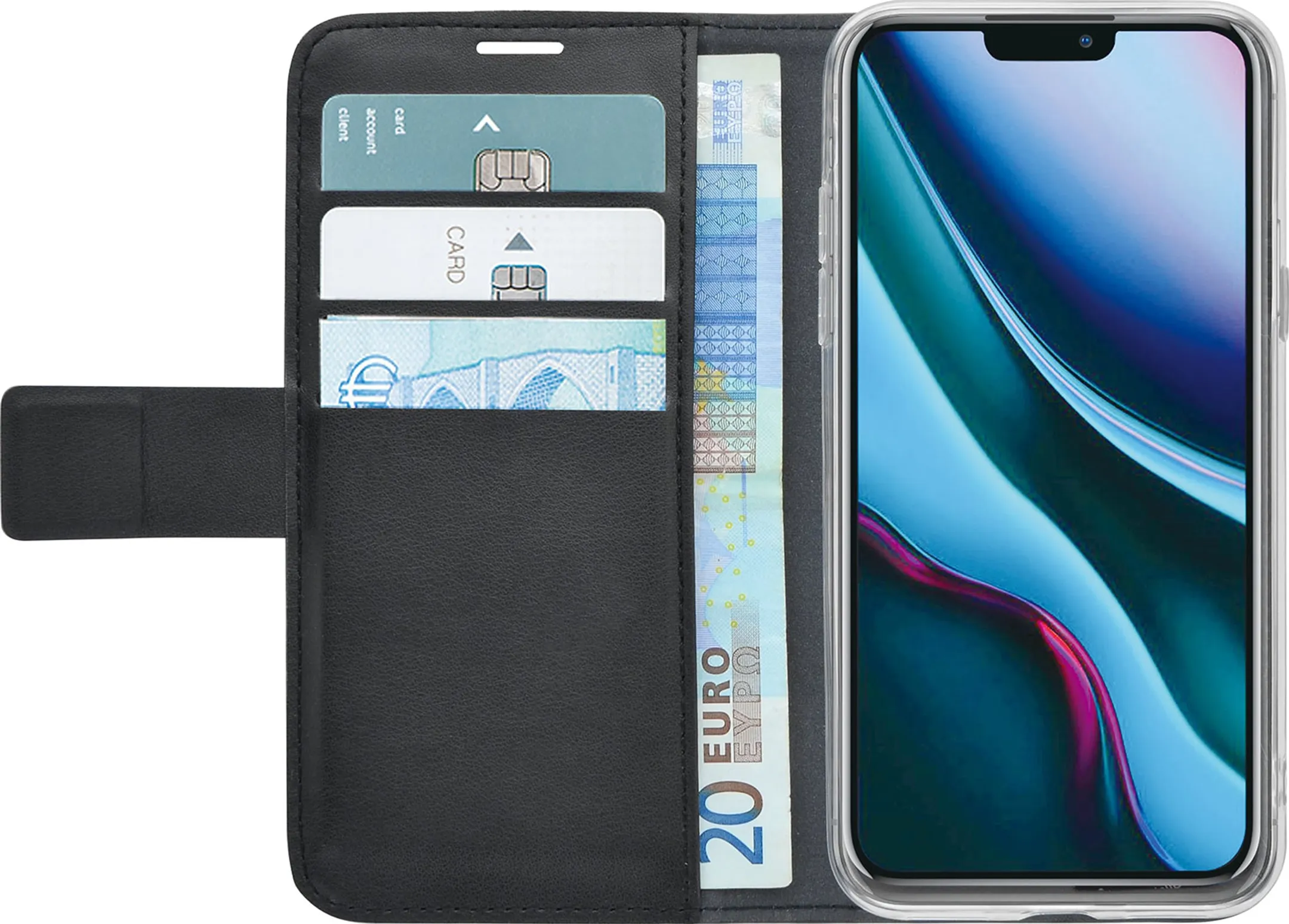 Étui portefeuille pour iPhone 11 Pro - Noir