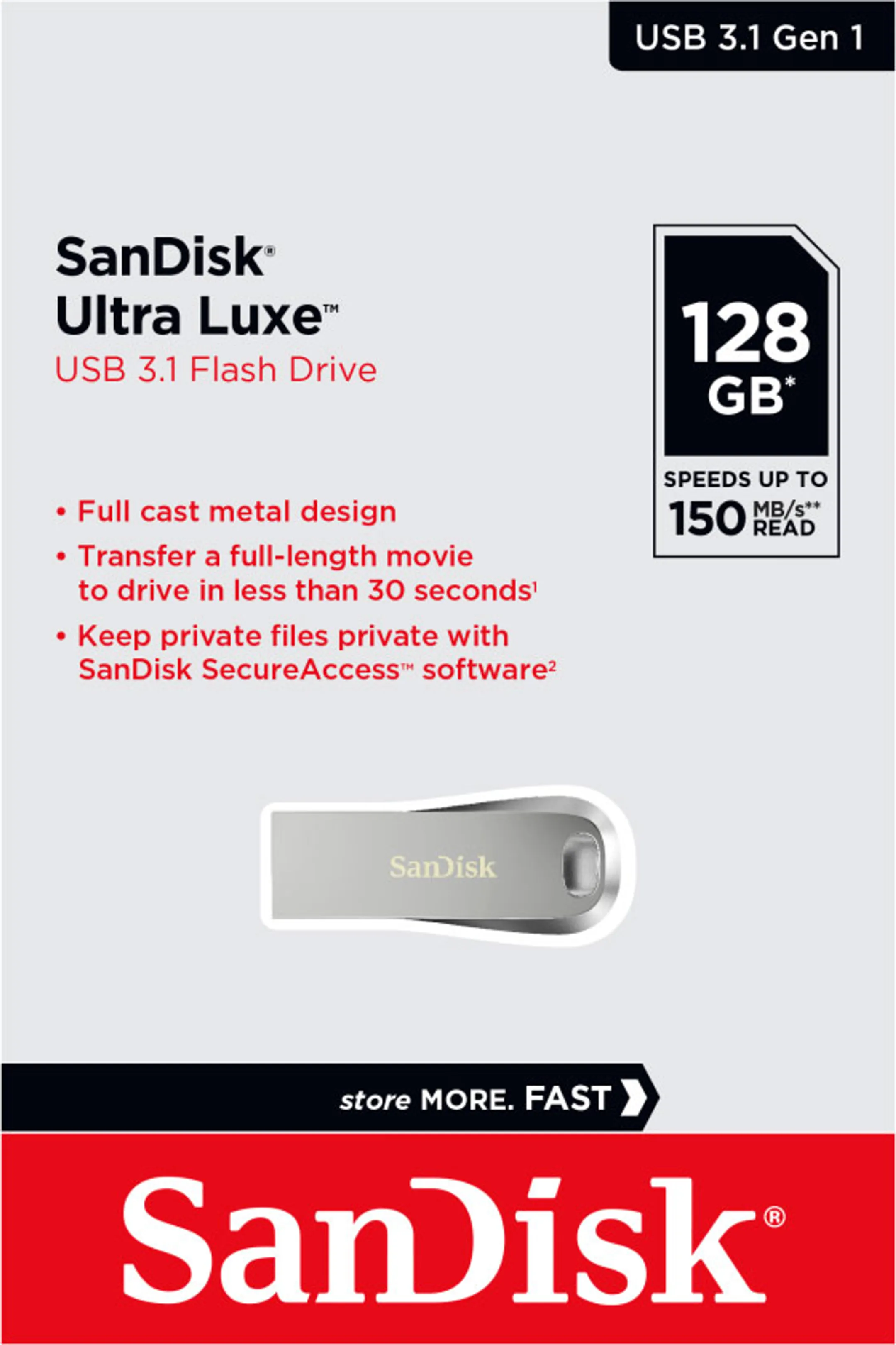 Sandisk Ultra Luxe™ USB 3.1 Gen. 1 - 128 Go image