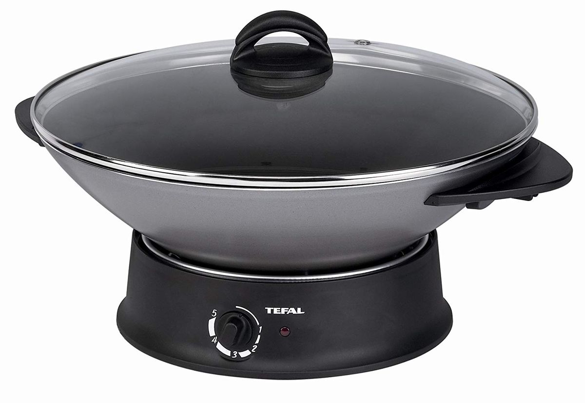 Wok électrique Tefal WO300010 Argent 1200W
