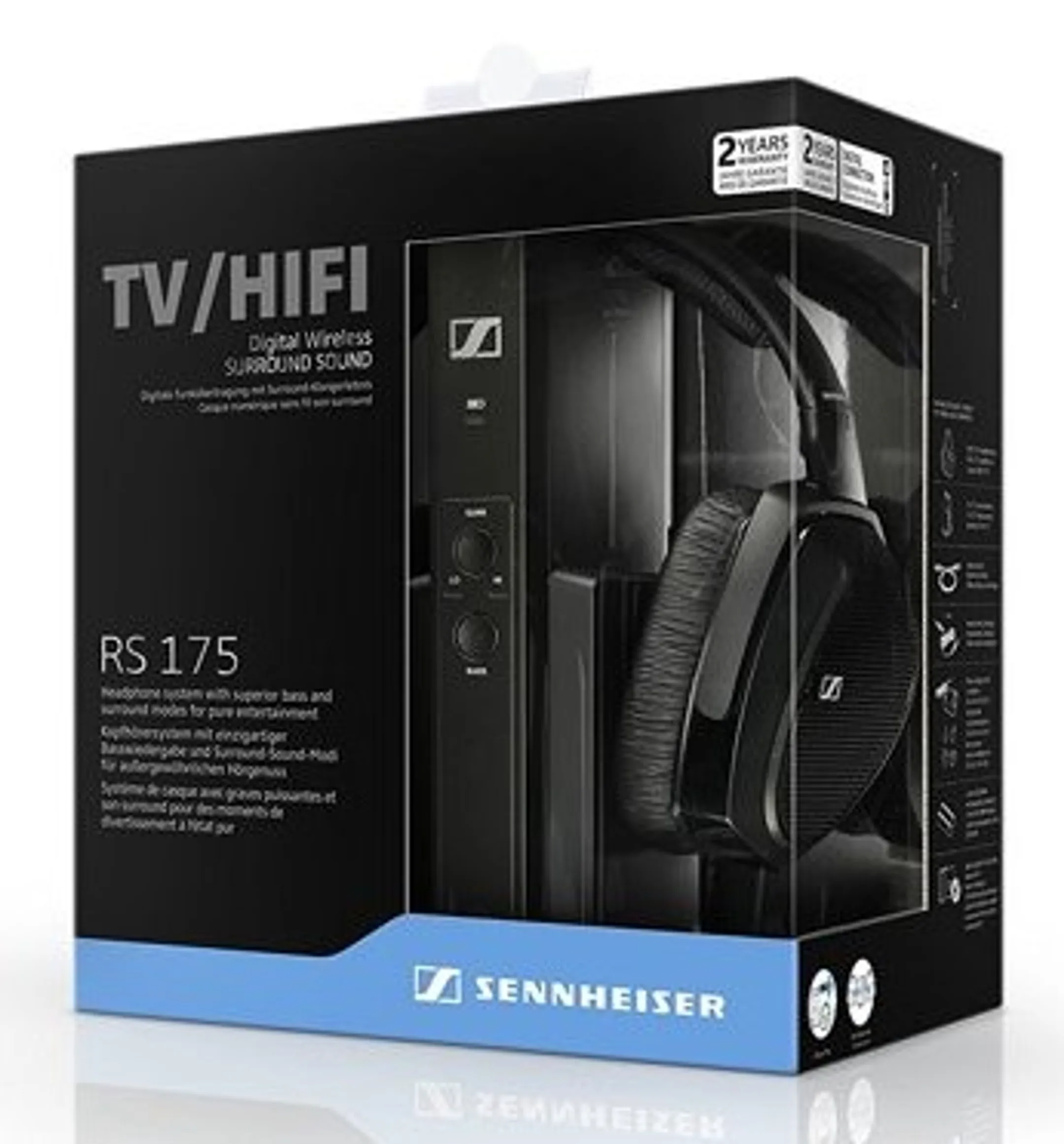 Sennheiser TV Headphones RS 175 Black image