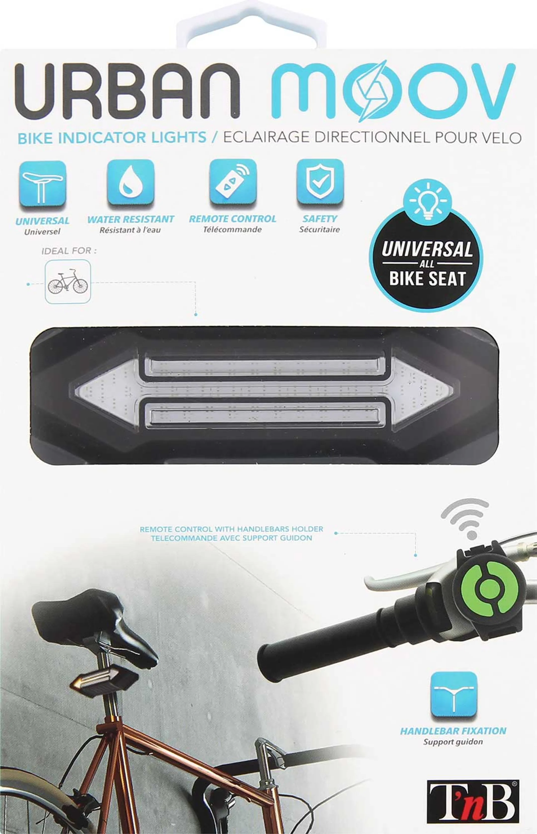 Urban Moov Éclairage LED directionnelle pour vélo avec télécommande image