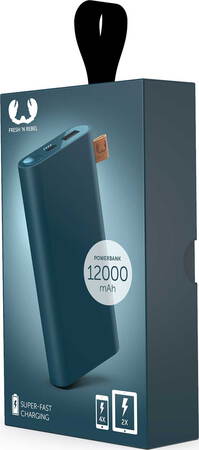 FRESH NREBEL Powerbank - 12.000 mAh - Petrol Blue - 2PB12000PB