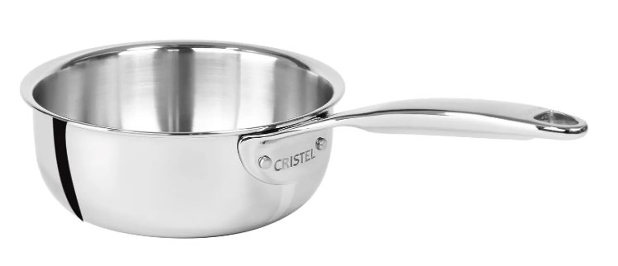 Stainless steel casserole Castel'Pro 16 cm C16CPF