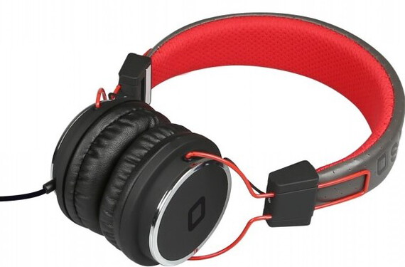 SBS Casque stéréo Studio Mix DJ Noir, Rouge