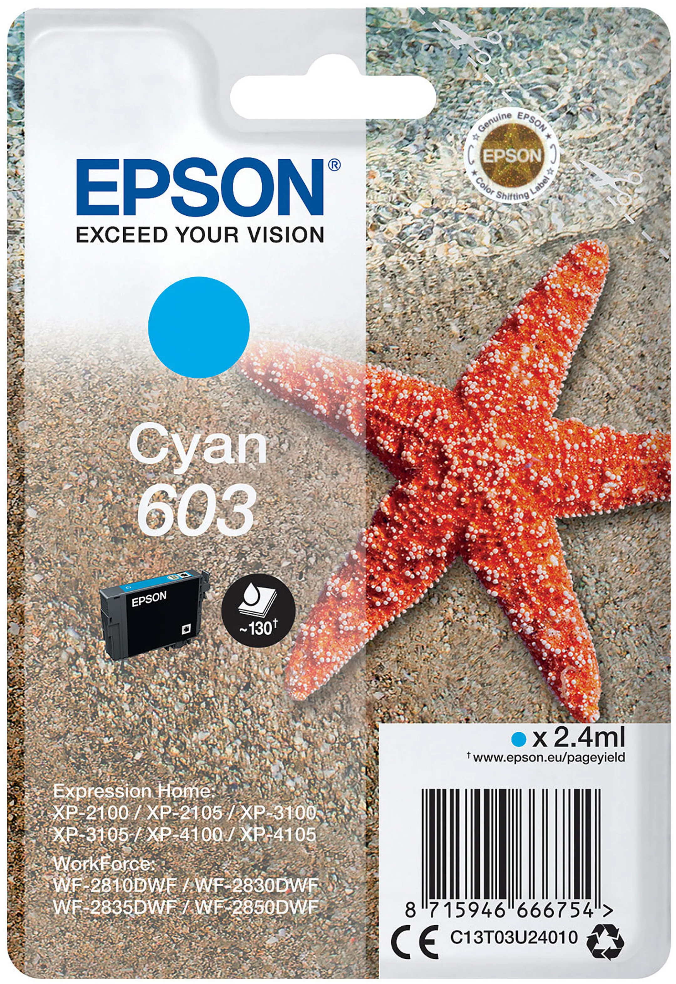 603 Cyan - Tintenpatrone