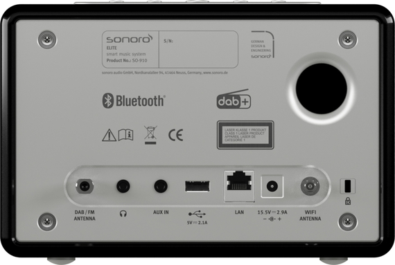 SONORO Radio numérique Elite SO-910 V2 Noir