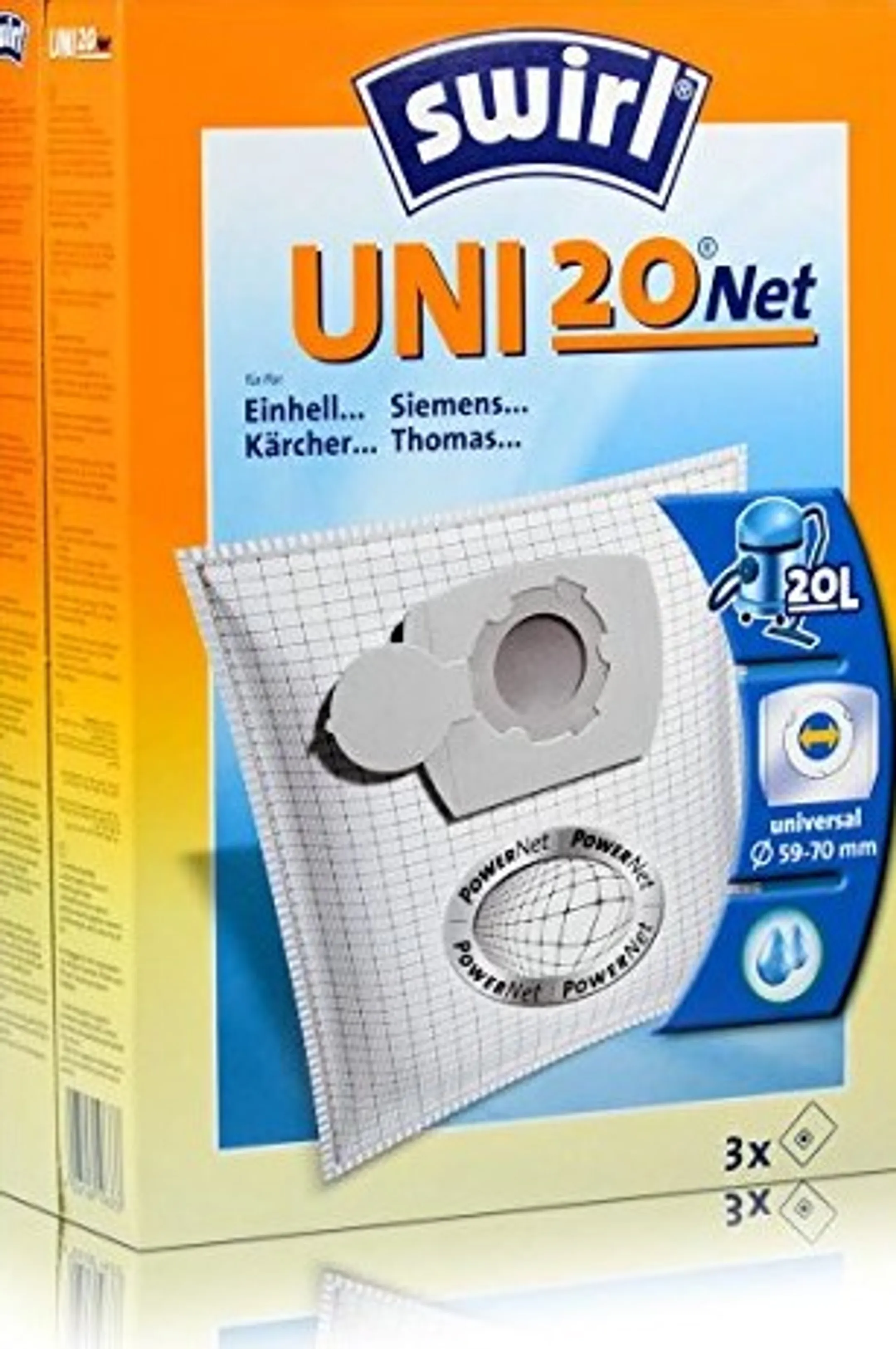 Vacuum bag UNI 20 Net