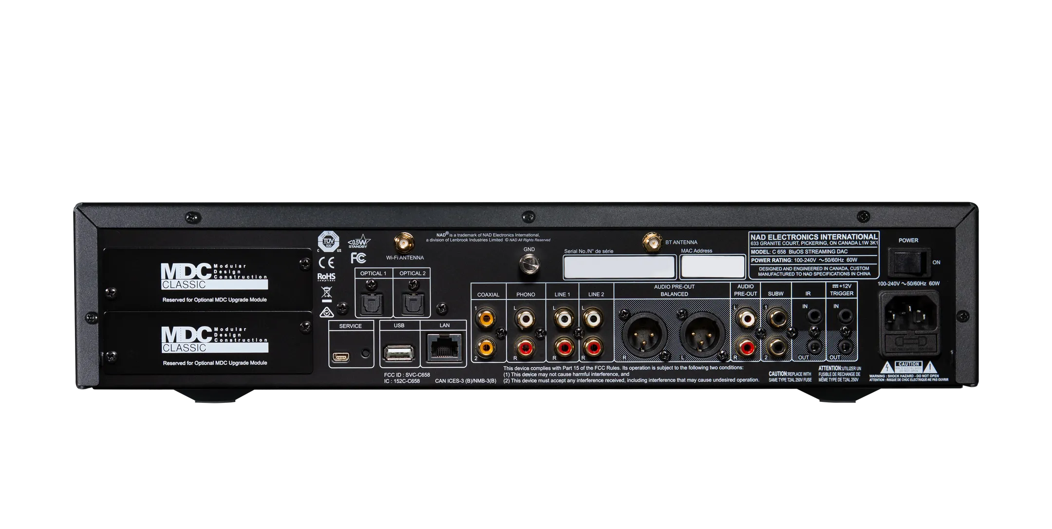 NAD Pre-amplifier C658 Black image
