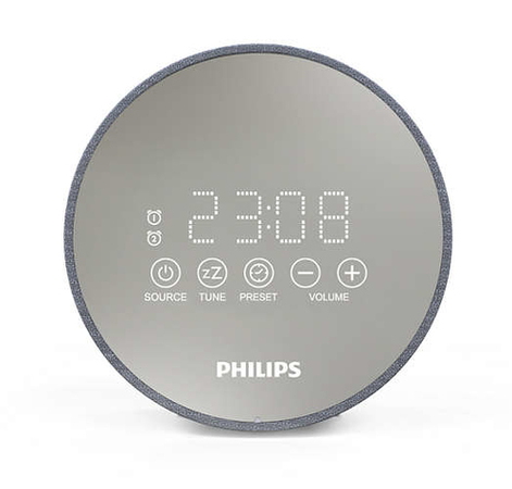 Philips Radio réveil TADR402/12 Gris