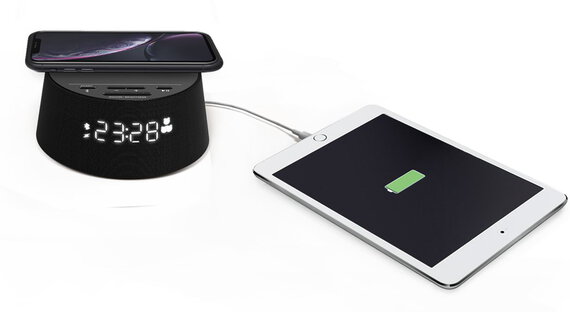 Philips Radio réveil Bluetooth® TAPR702 rechargement smartphone sans fil Qi Noir