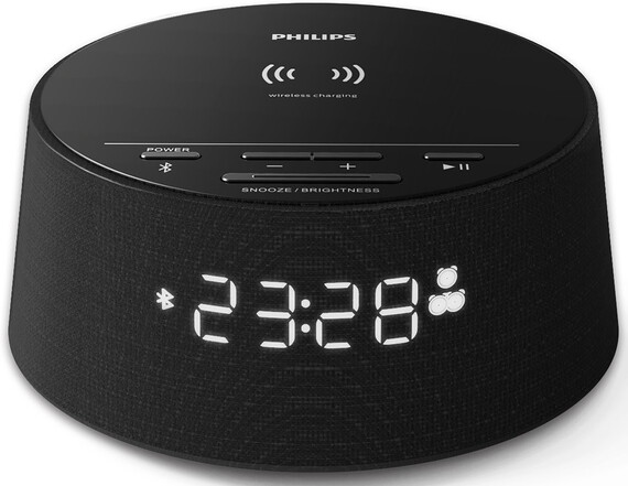 Philips Radio réveil Bluetooth® TAPR702 rechargement smartphone sans fil Qi Noir