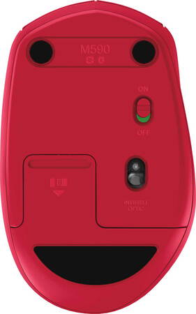 Logitech M590 Silent souris sans fil Rubis