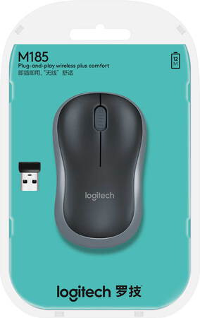 Logitech M185 souris sans fil Gris
