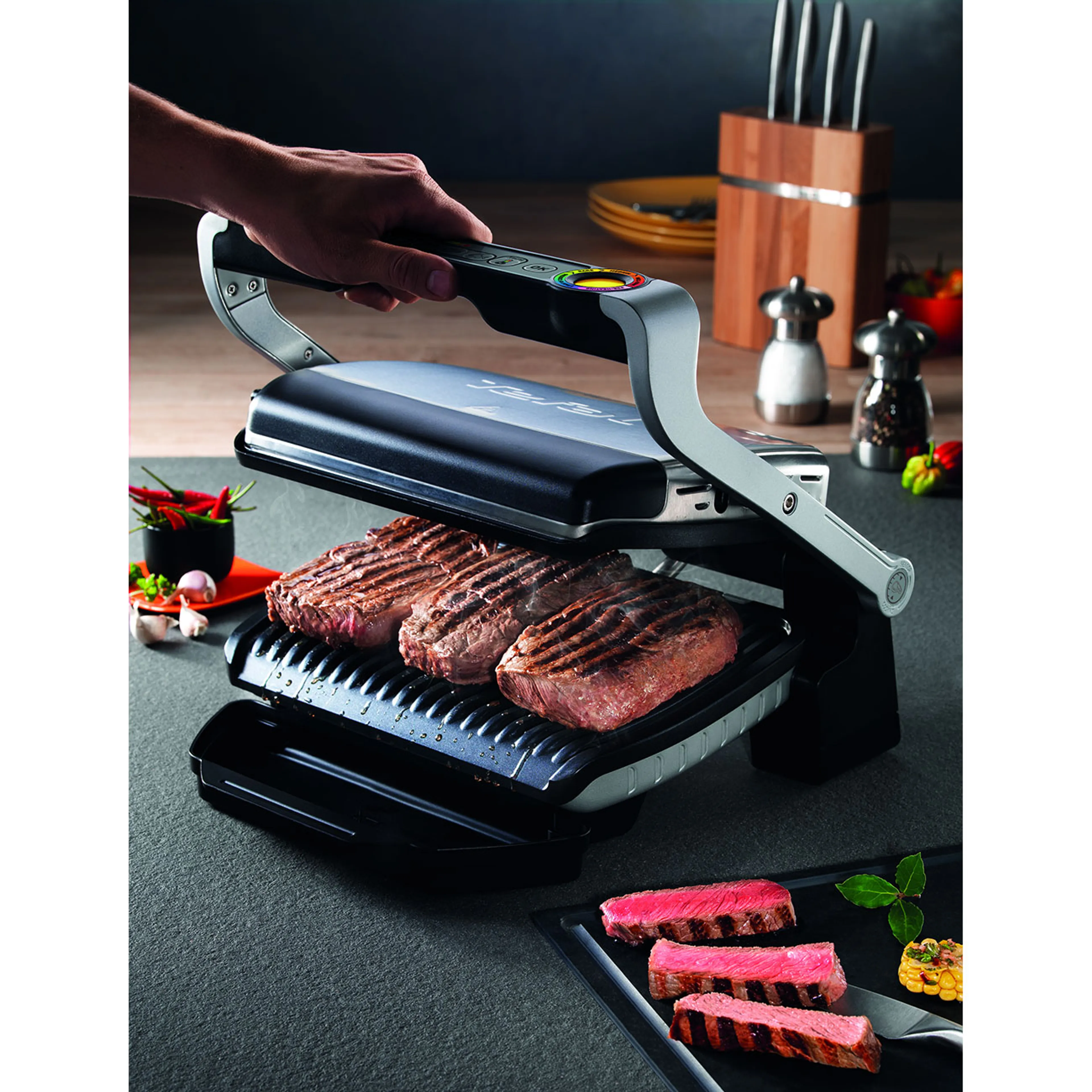 Tefal Meat Grill Optigrill + Waffle YY4399FB image