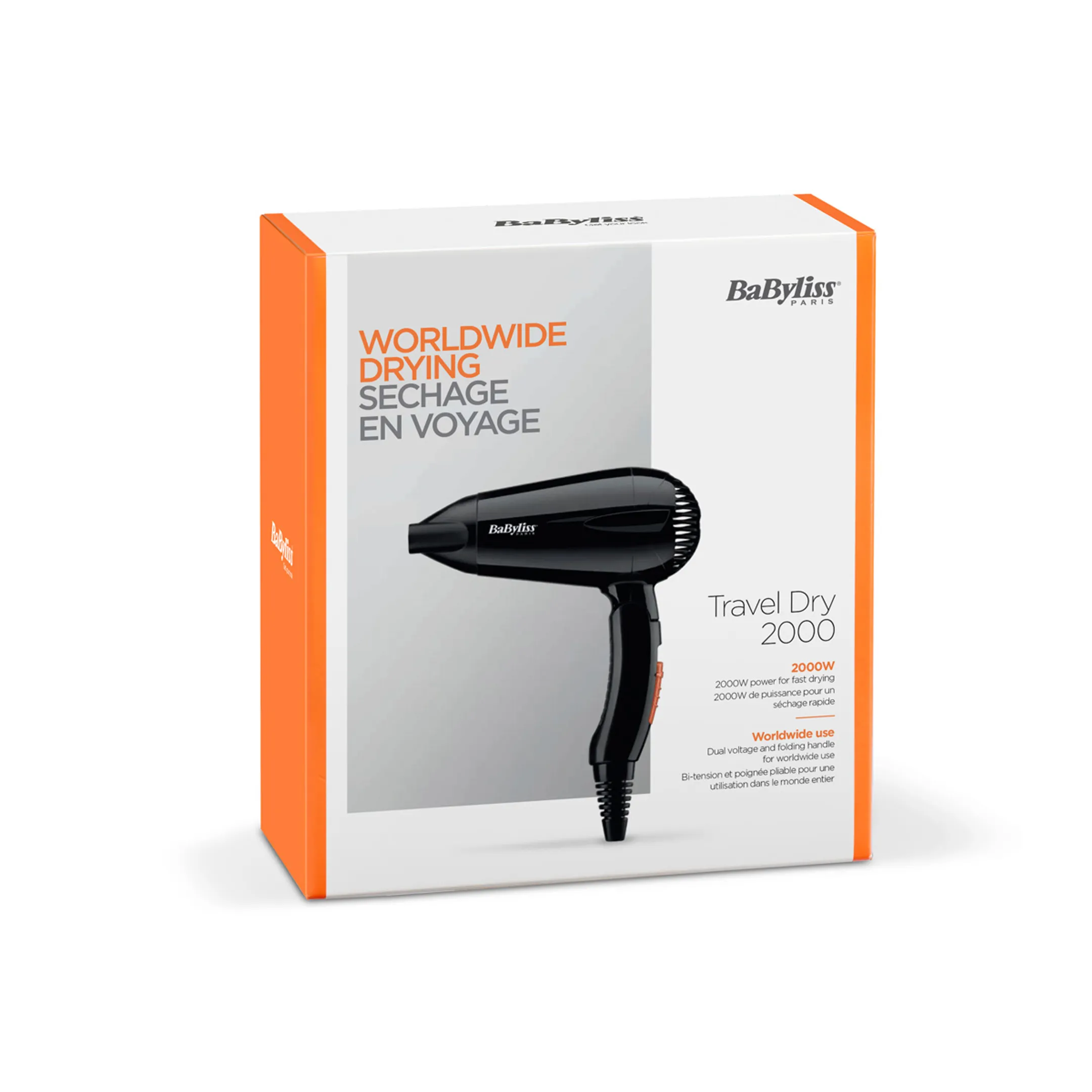 Babyliss Sèche-cheveux Travel Dry 2000 5344E image