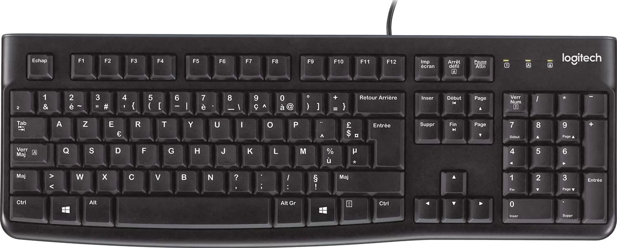 Logitech Clavier + Souris MK120 - AZERTY (BE) - Noir image