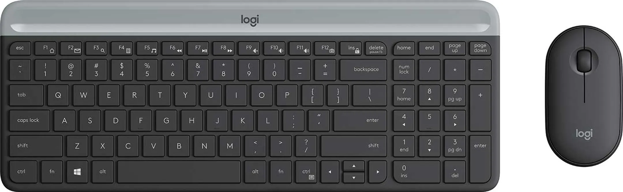 Clavier + Souris - Sans Fil - MK470 - AZERTY (BE) - Graphite