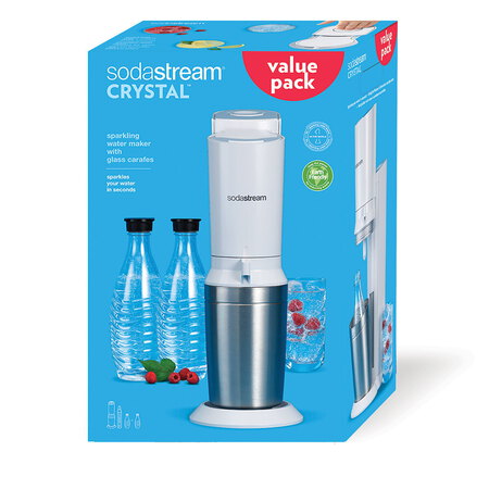 Sodastream Machine à boisson pétillante Crystal Black MegaPack WH