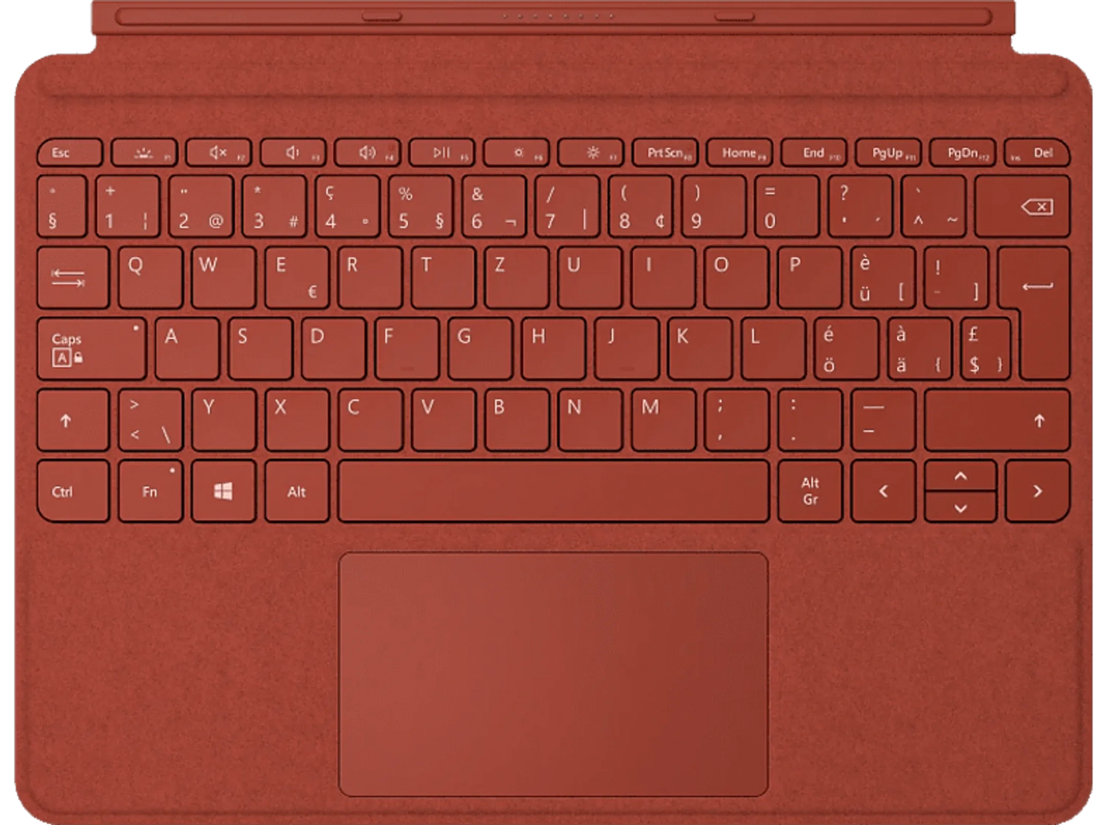 Surface Go Type Cover QWERTZ - Rouge coquelicot (KCS-00091)