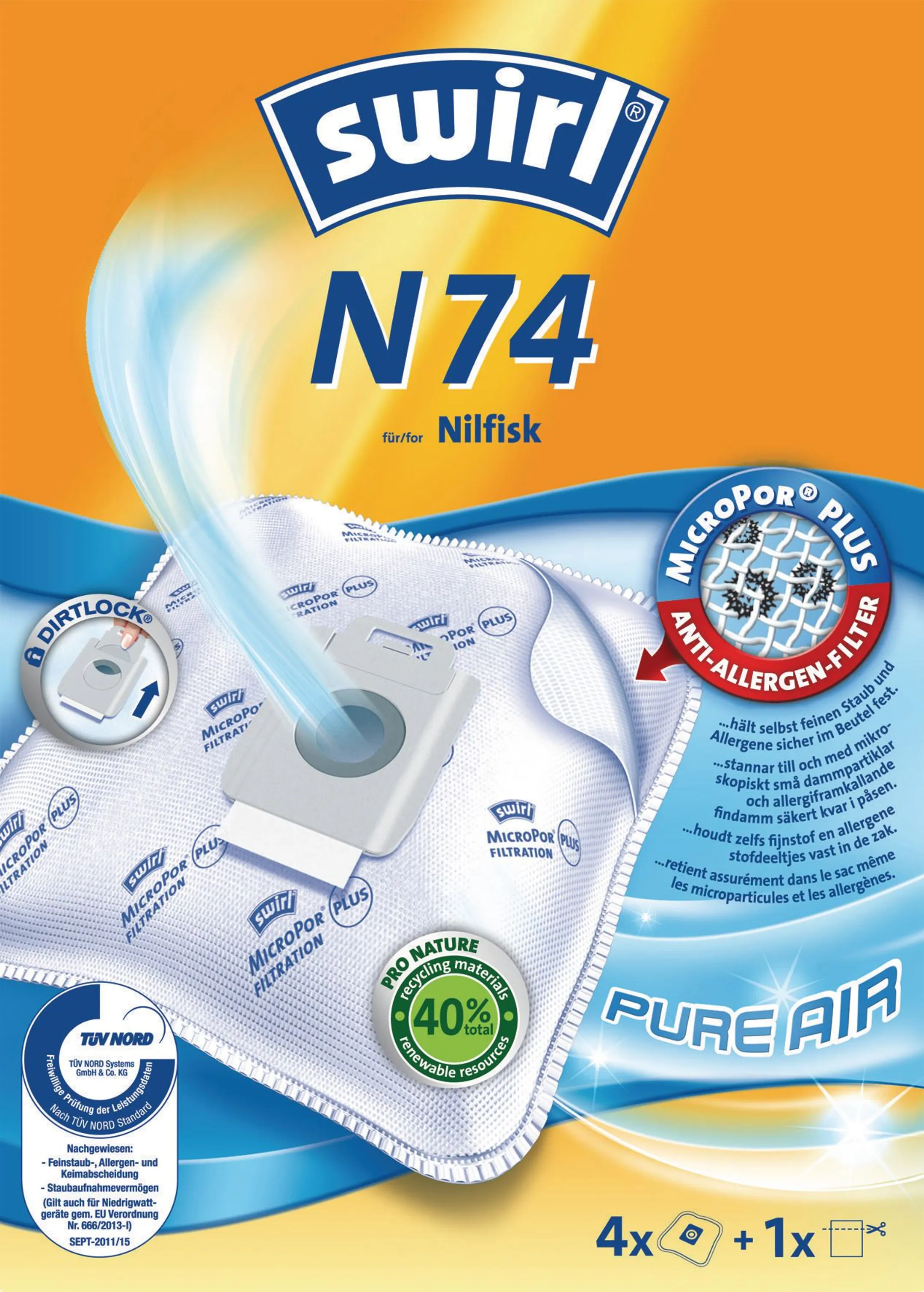 Sac Aspirateur N74 MP Plus 6757049