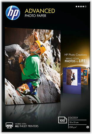 HP Advanced papier photo brillant - 100 feuilles