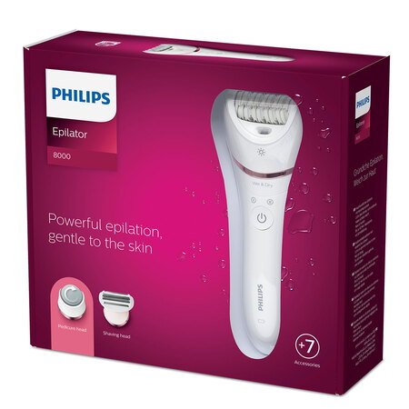 Philips Épilateur Series 8000 BRE730/10 Wet & Dry