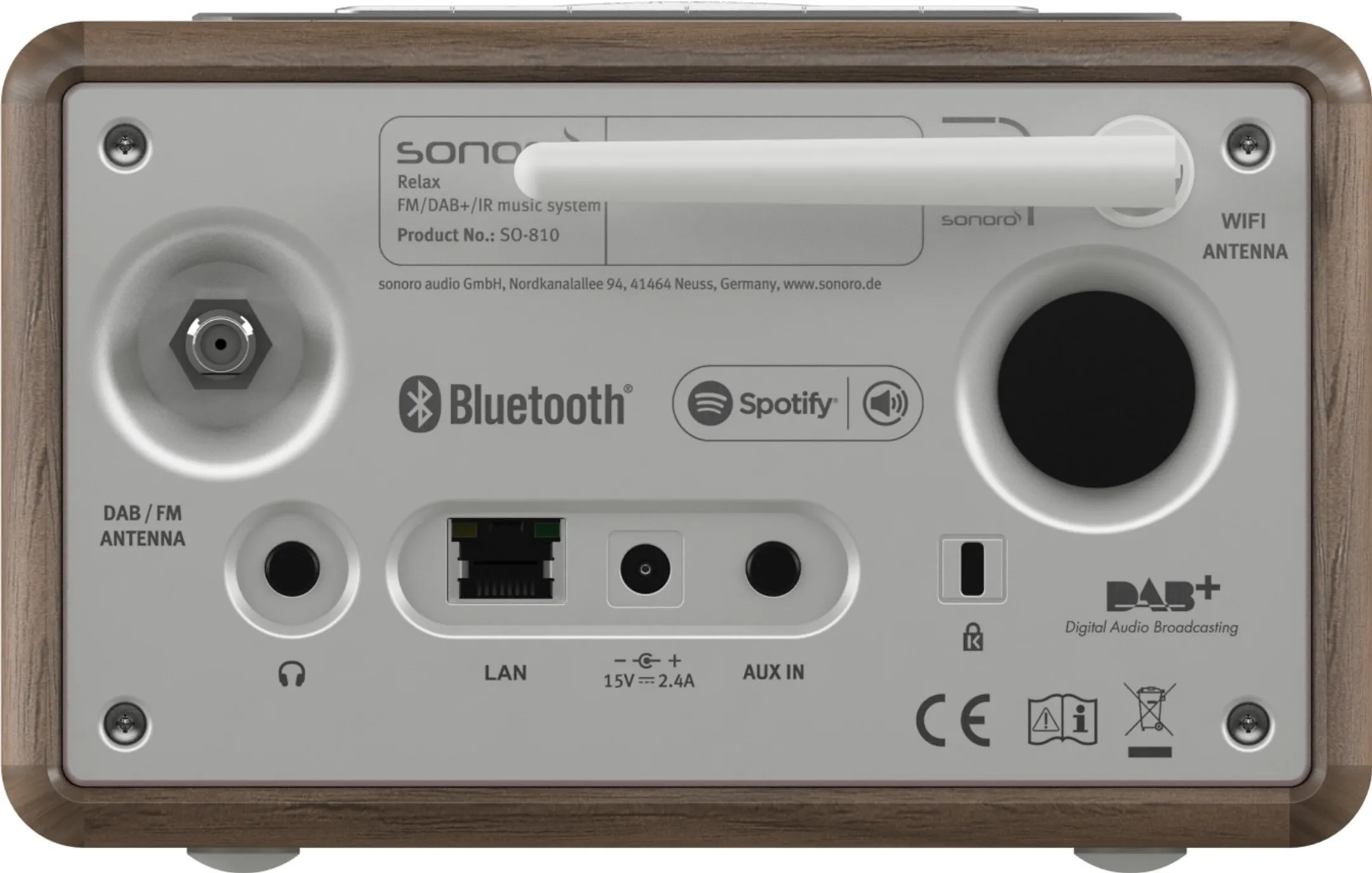 SONORO Internet radio SO-810 V2 RELAX - Hazelnut image