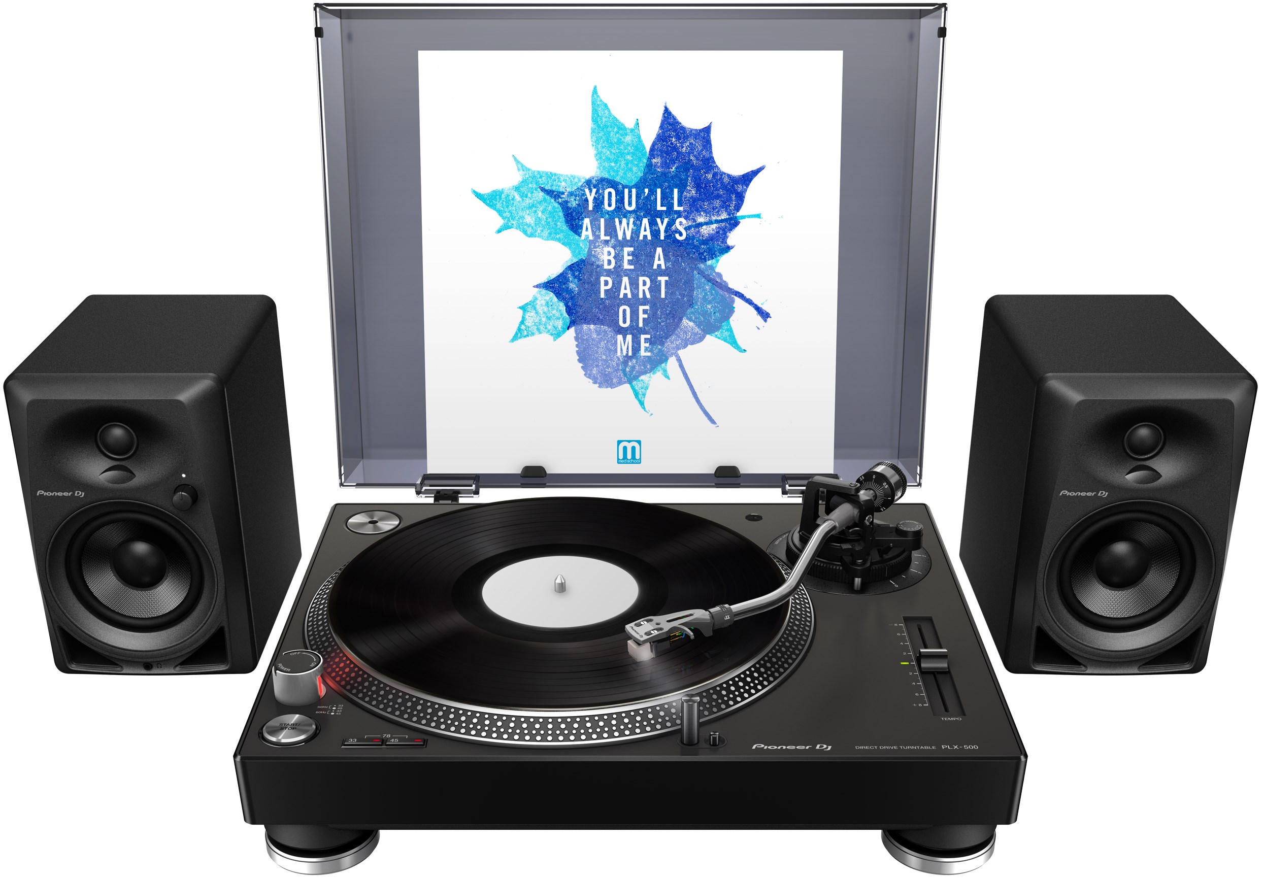 PIONEER DJ PLX-500 Platine vinyle à entraînement direct High Torque Noir | international