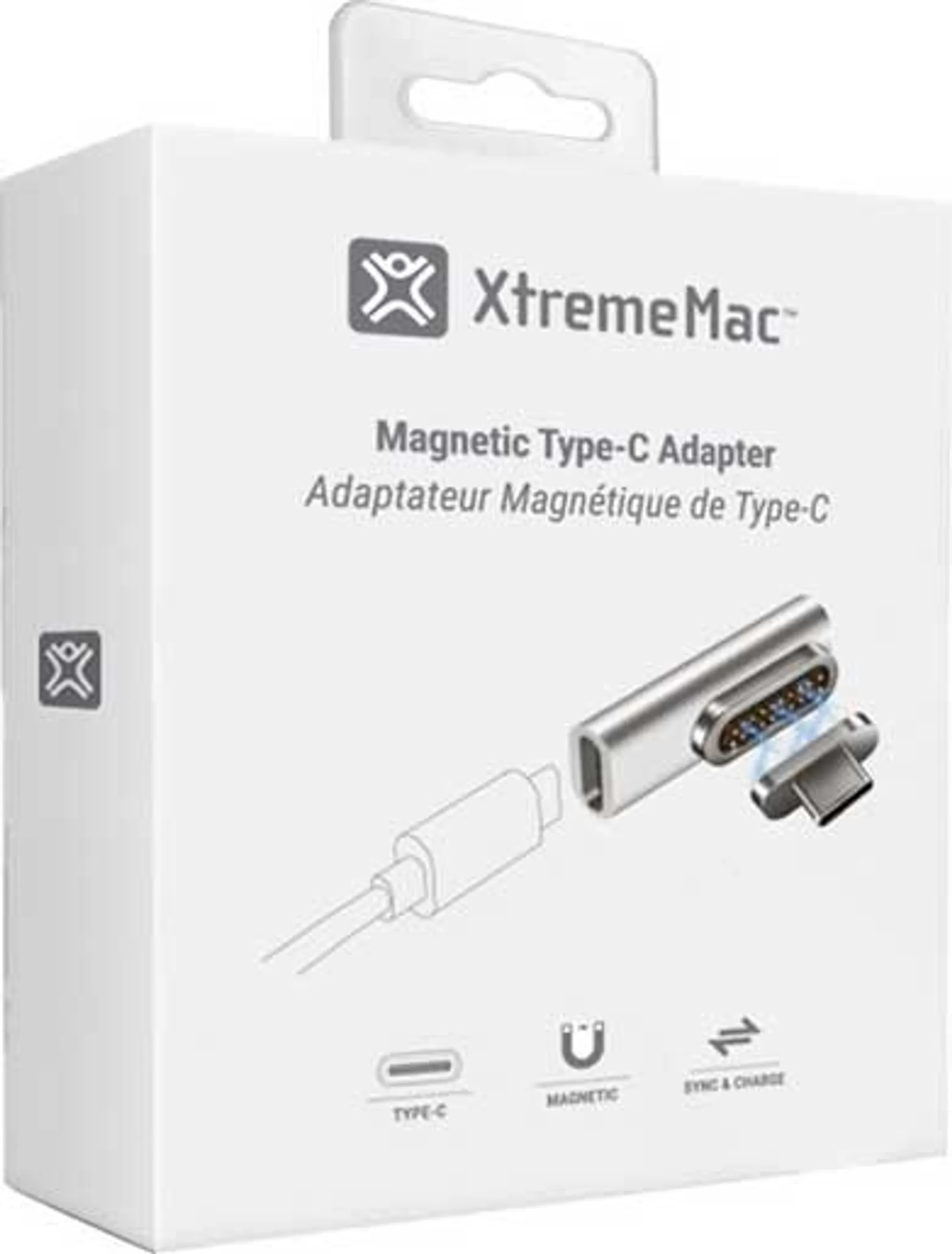 Xtrememac Adaptateur coudé magnétique USB C (Female - Male) image