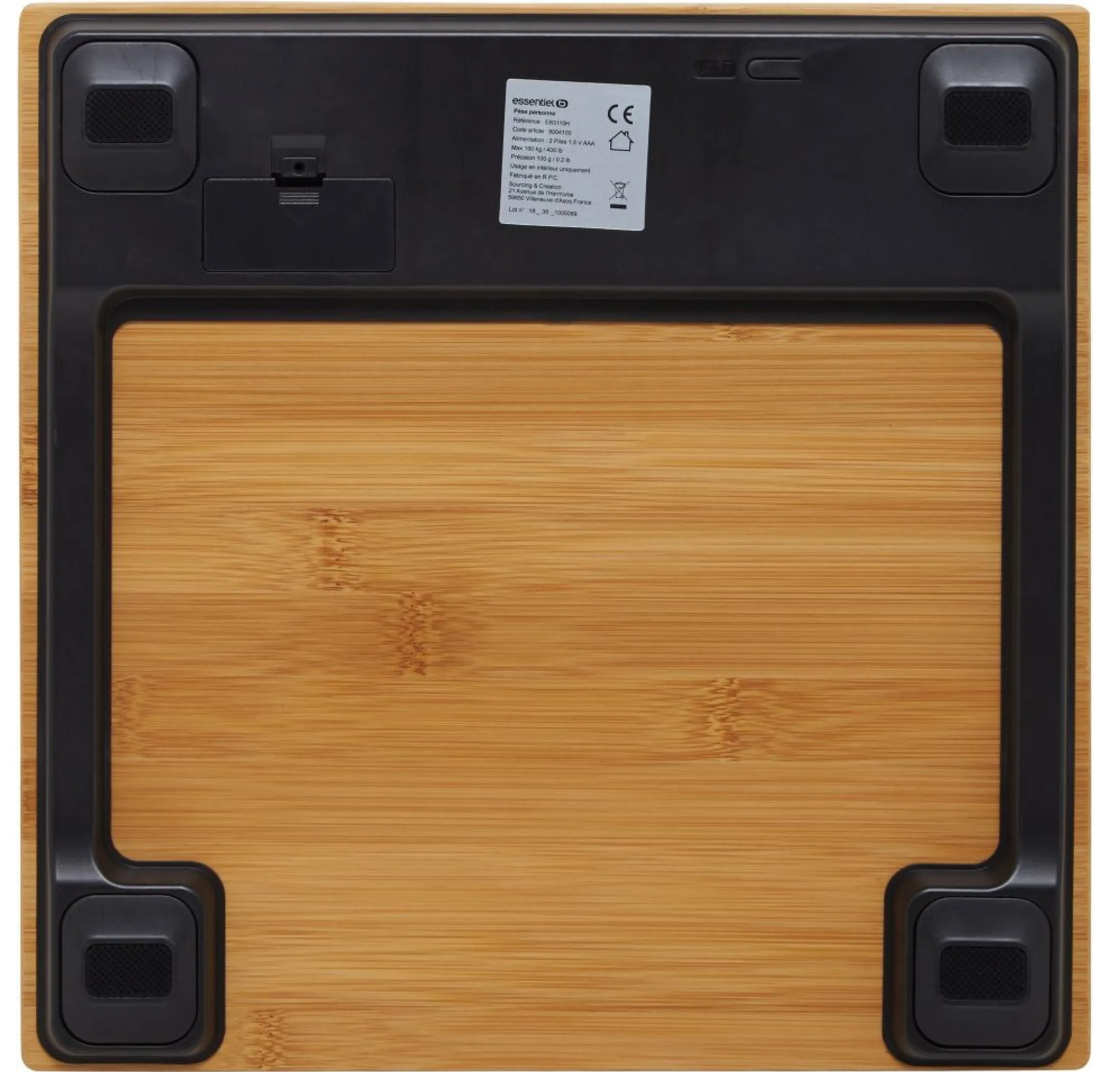 ESSENTIEL-B Pèse-personne EPPB2 Bamboo image