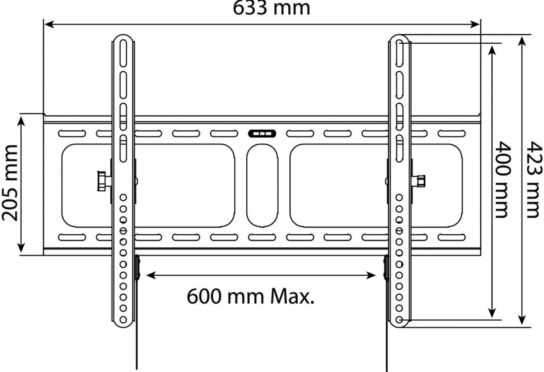 ESSENTIEL-B Stützmauer Inclin'TV - 32-75 Zoll image